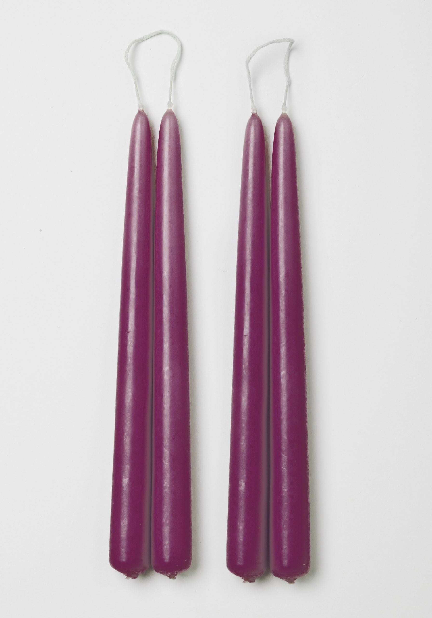 Stearinlys - Dyb Lilla - 24 cm (4 stk.) - Blossom - Applicata