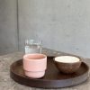 Lysestage - Brun stentøj - Ø10 cm - LUCIE - Applicata