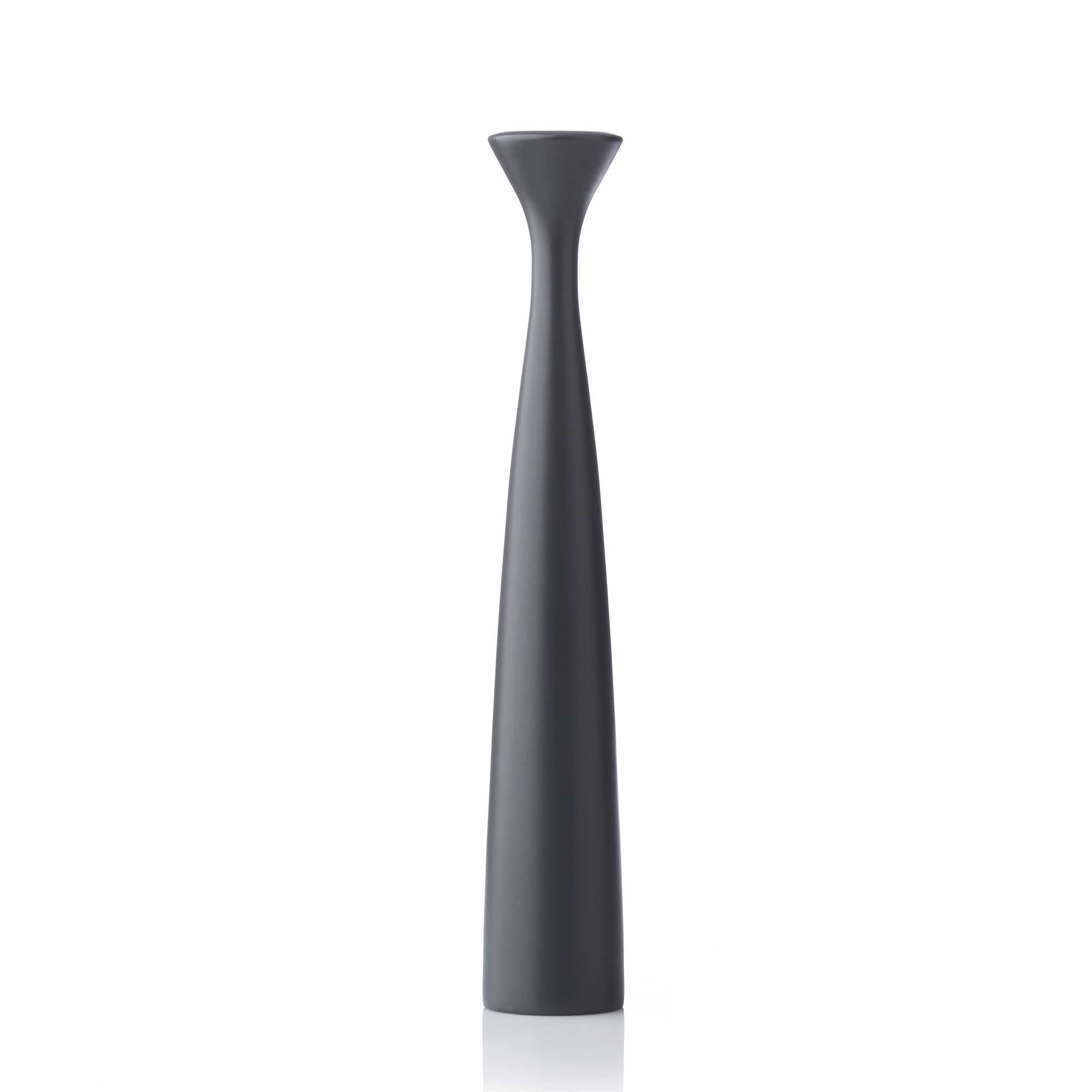 Lysestage - Bygrå - H29 cm - Rose - Applicata