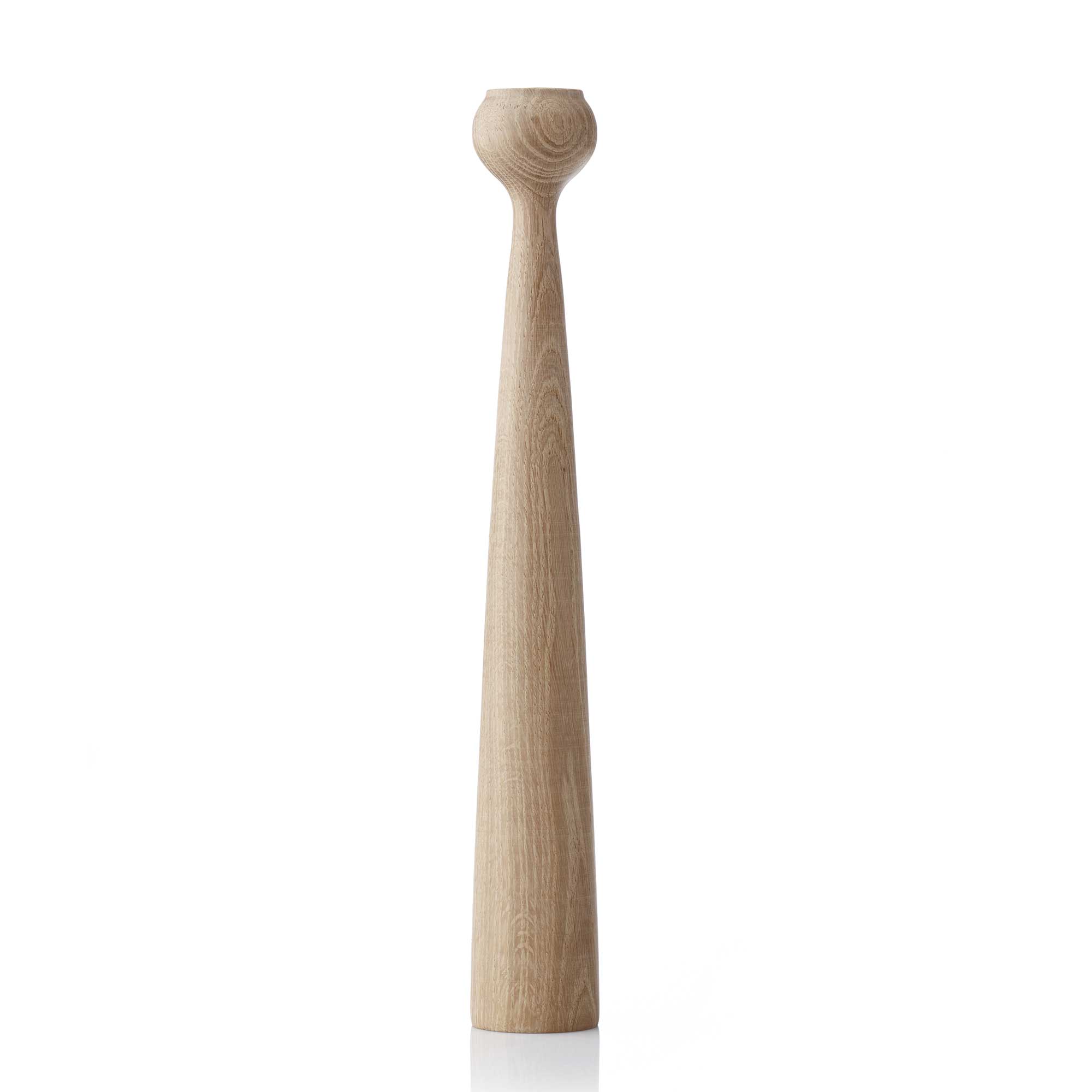 Lysestage - Eg - H33,5 cm - Applicata - Tulip