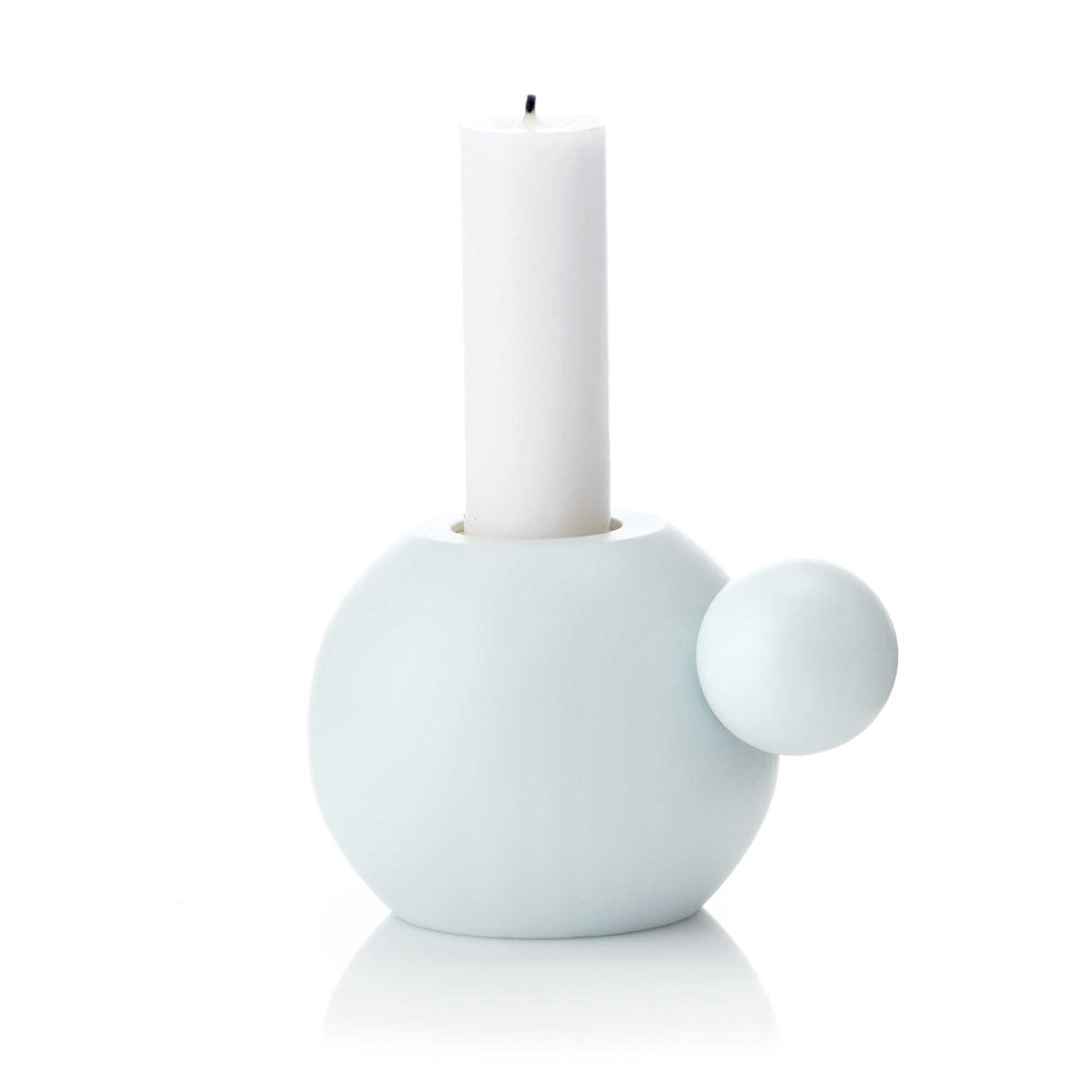 Lysestage - Baby blå - 7,5/9x6 cm - RoundNRound - Applicata