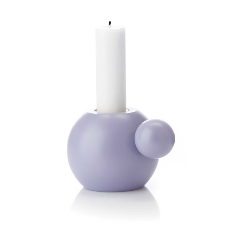 Lysestage - Lavendel - 7,5/9x6 cm - RoundNRound - Applicata