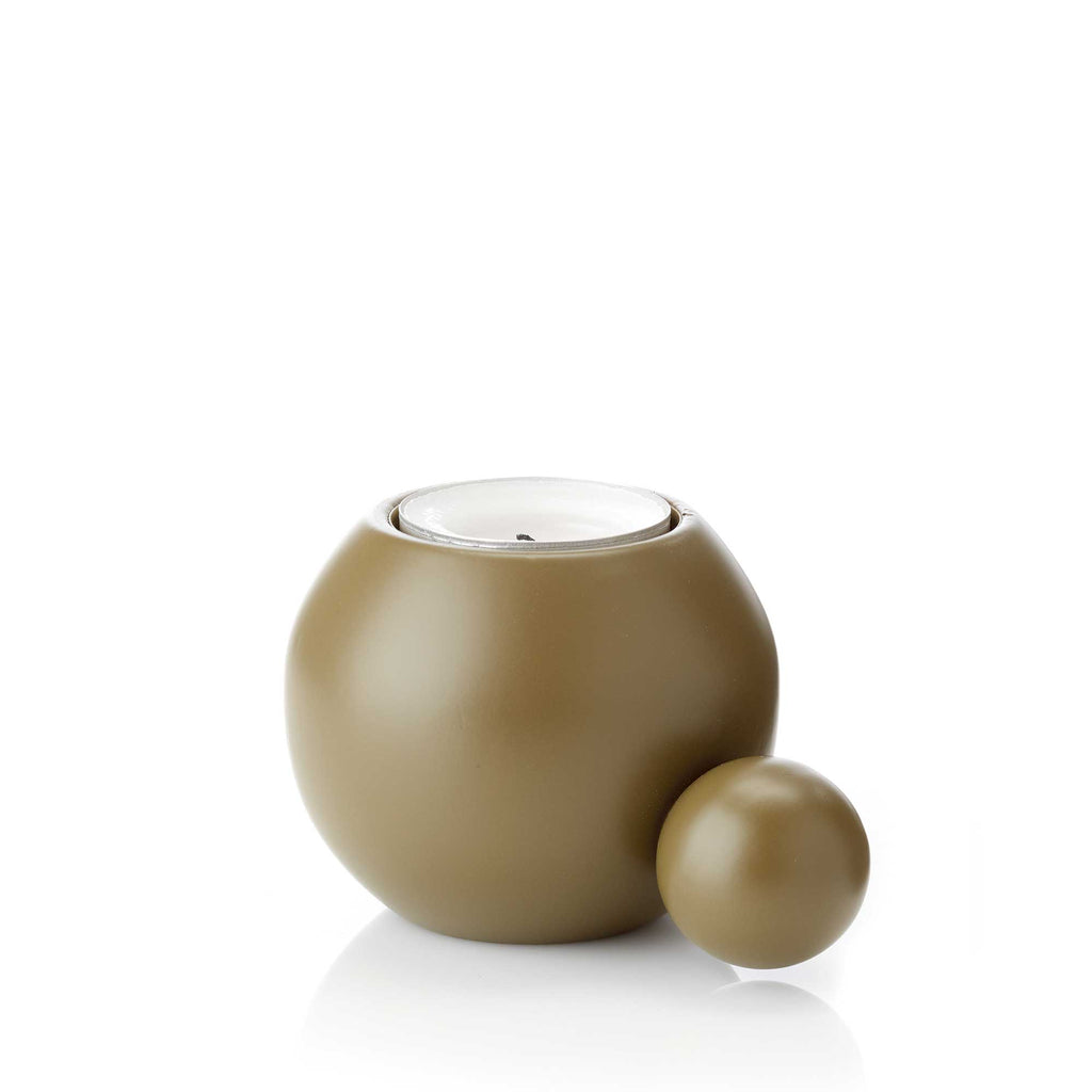 Lysestage - Oliven grøn - 7,5/9x6 cm - RoundNRound - Applicata
